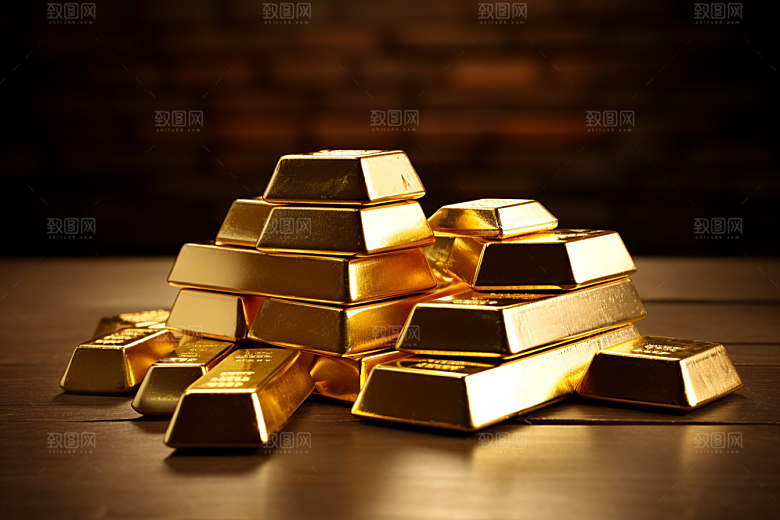 黄金金子奢侈品素材