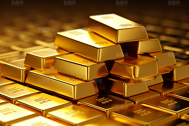 黄金奢侈品金子素材