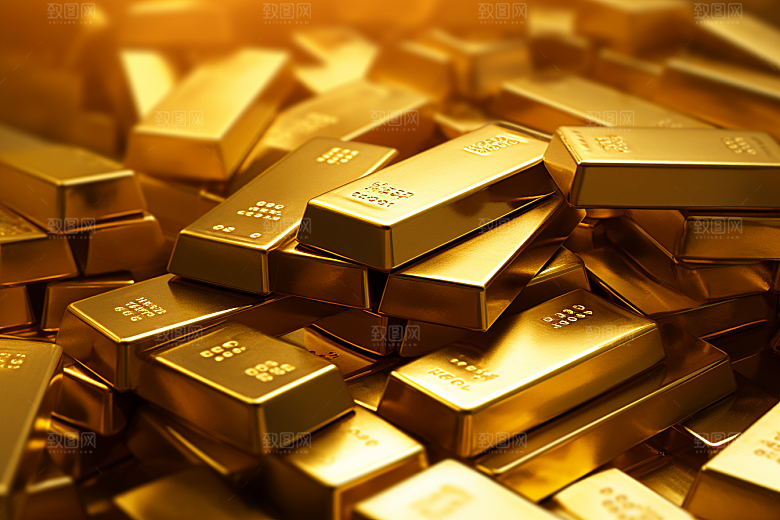 黄金投资金砖素材
