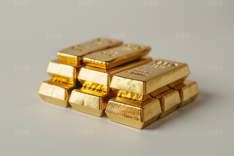 黄金高清金块素材
