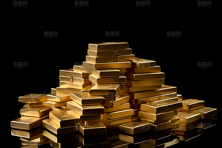 黄金奢侈品金砖素材