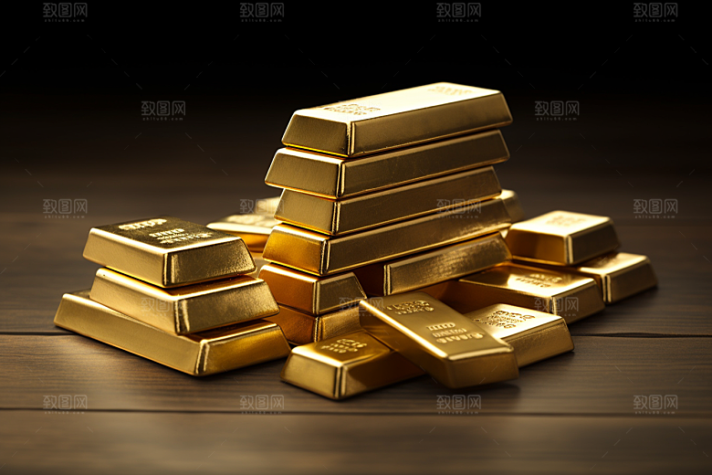 黄金奢侈品理财产品素材