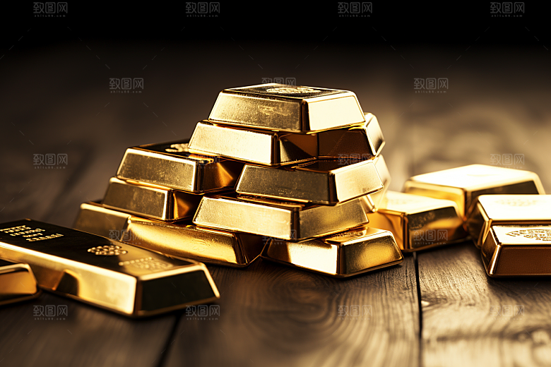 黄金金子理财产品素材