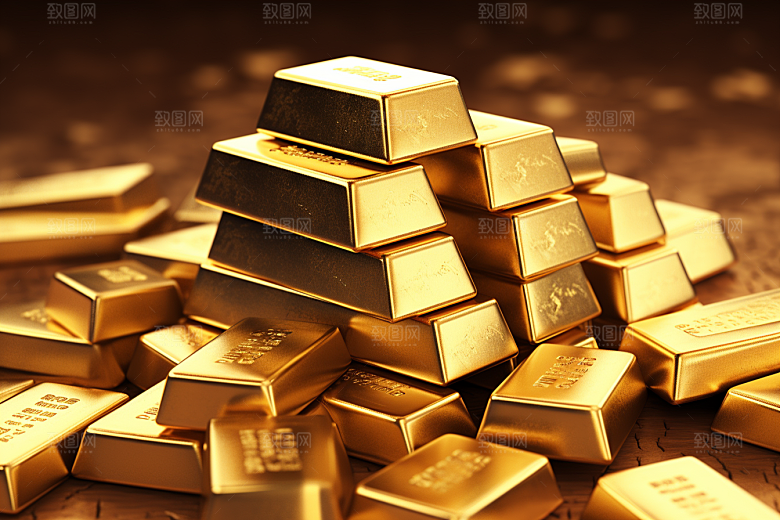 黄金富贵金子素材