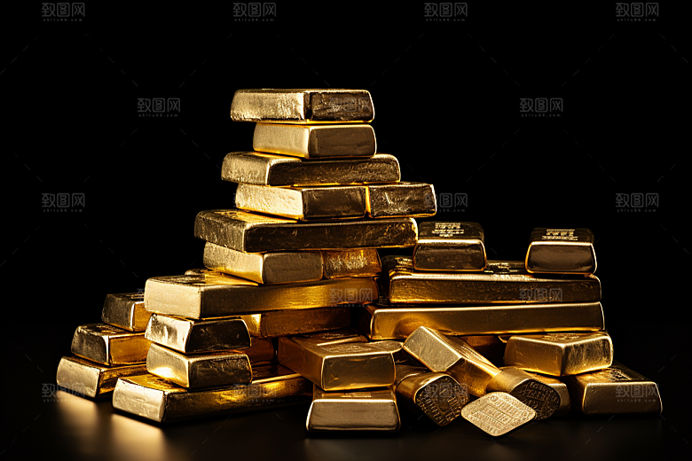 黄金奢侈品理财产品素材
