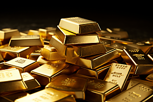 黄金金块高清素材