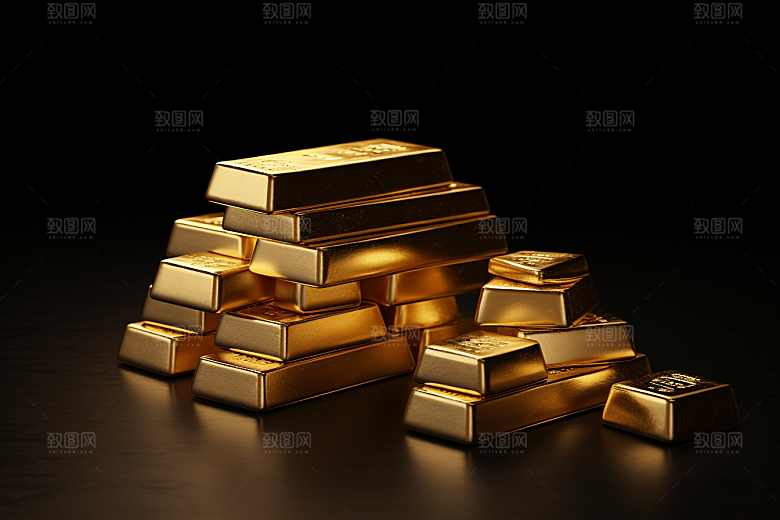 黄金富贵奢侈品素材