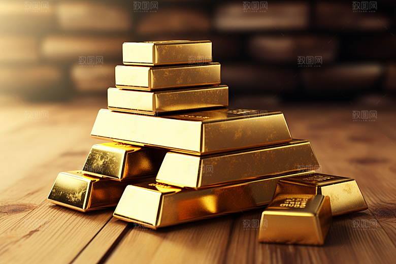 黄金投资金砖素材