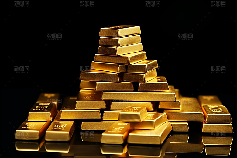 黄金贵金属金子素材