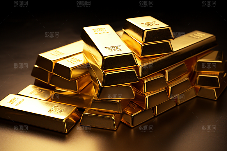 黄金高清金块素材