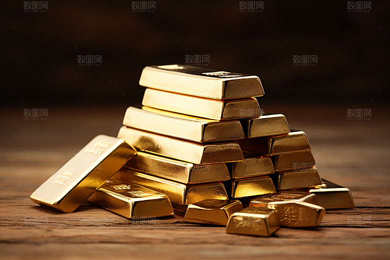黄金金块贵金属素材