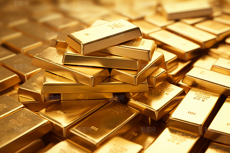 黄金金砖金子素材