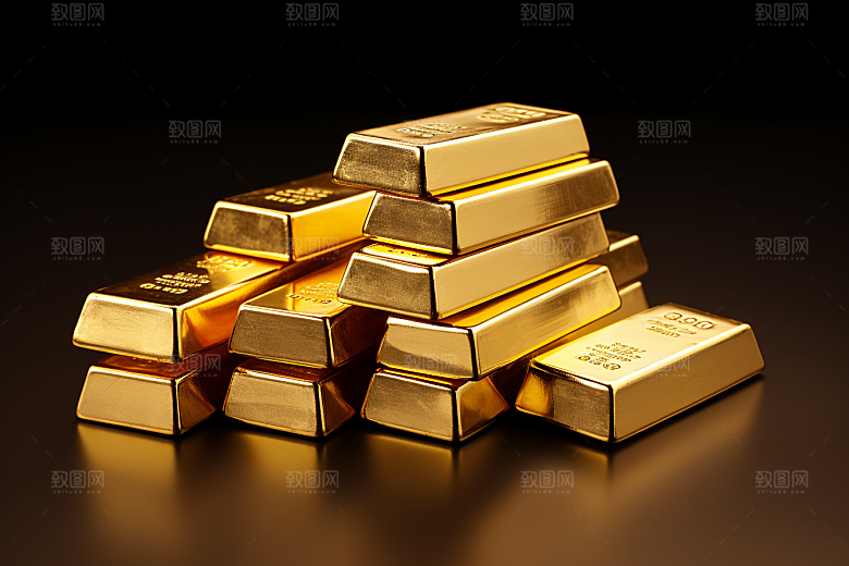 黄金奢侈品富贵素材