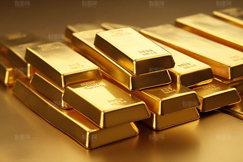 黄金高清金块素材