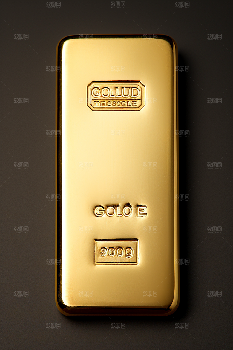 黄金金块金砖素材