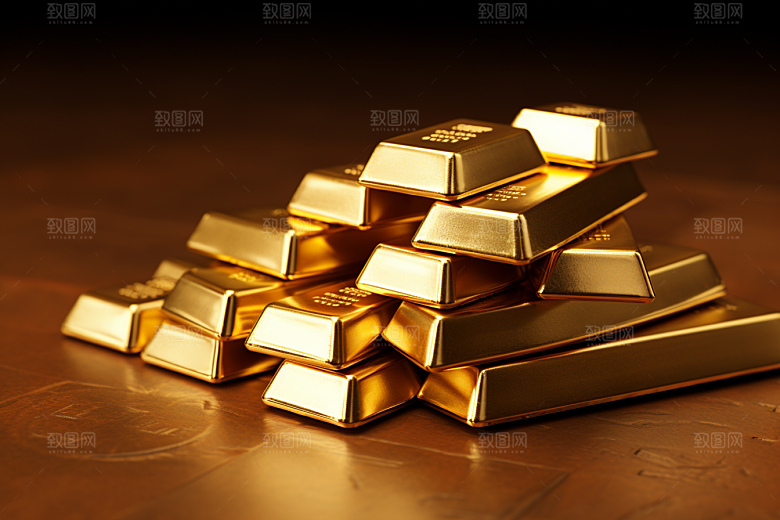 黄金金子财富素材