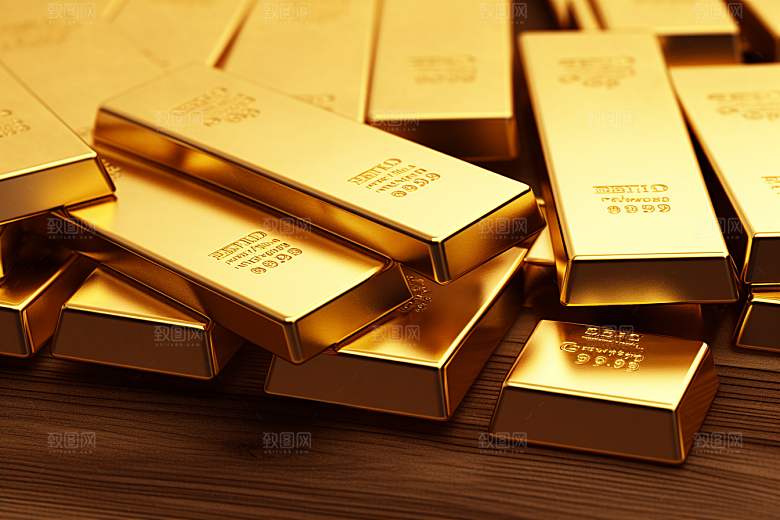 黄金金块奢侈品素材