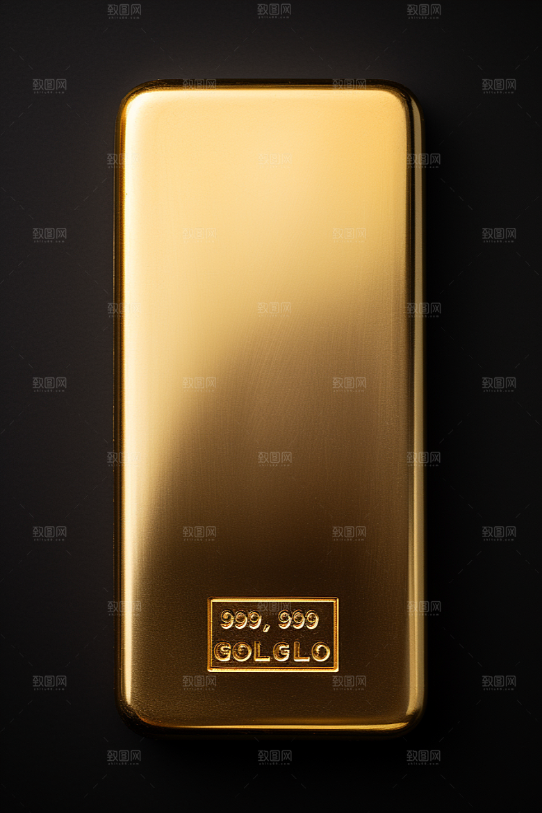 黄金金子金砖素材