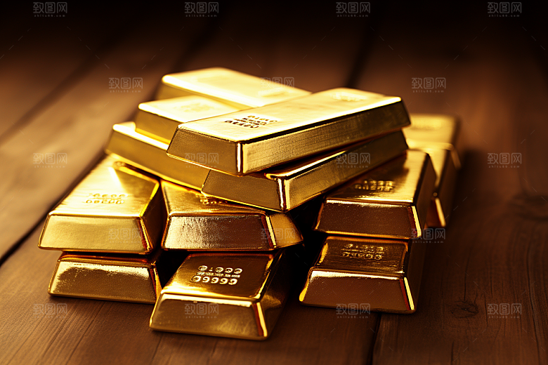 黄金贵金属富贵素材