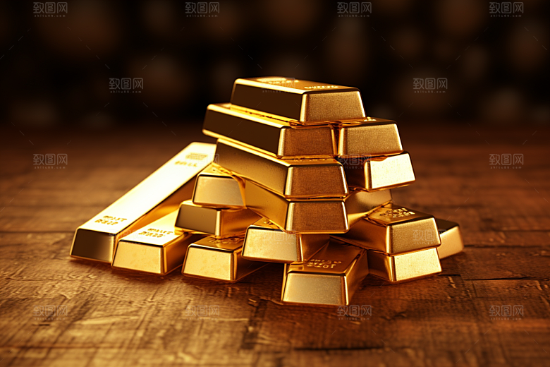 黄金金子理财产品素材