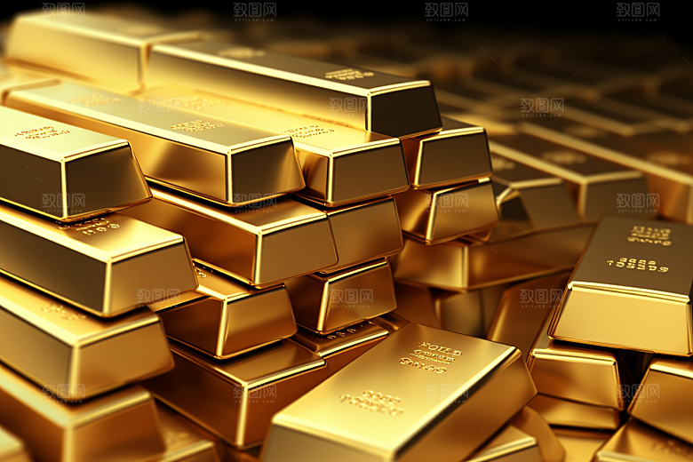 黄金富贵理财产品素材