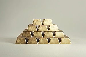 黄金金子金块素材
