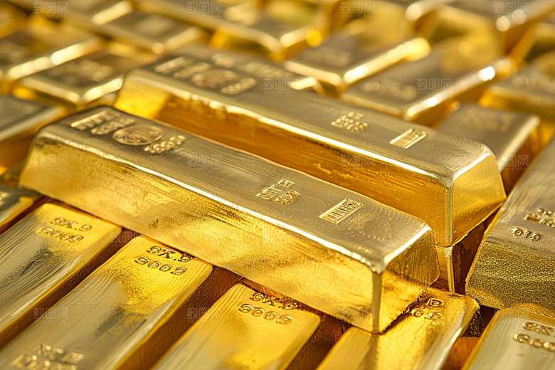 黄金金砖富贵素材