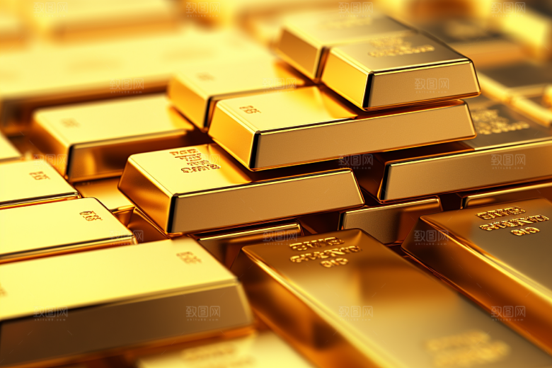 黄金金块奢侈品素材