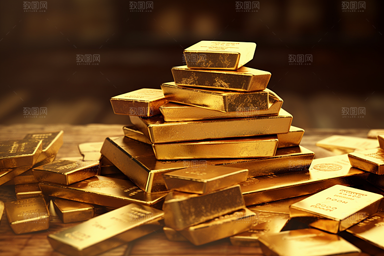 黄金奢侈品理财产品素材