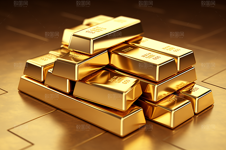 黄金奢侈品金子素材