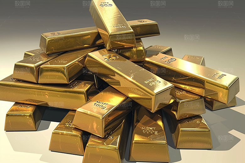 黄金贵金属高清素材