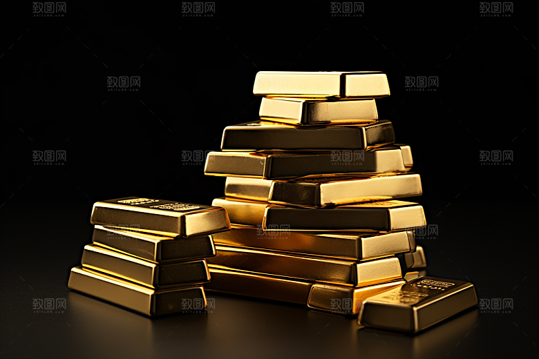 黄金金块投资素材