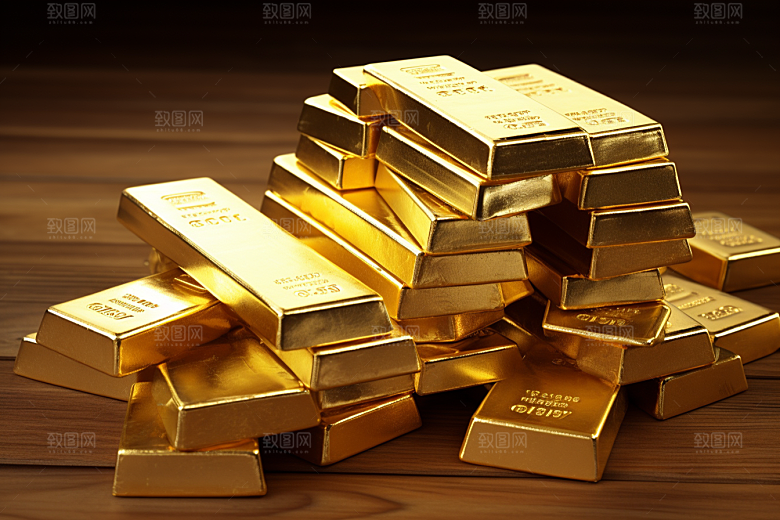 黄金奢侈品金砖素材