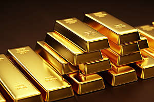 黄金金砖贵金属素材