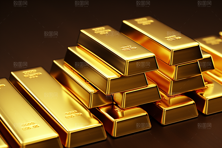 黄金金砖贵金属素材
