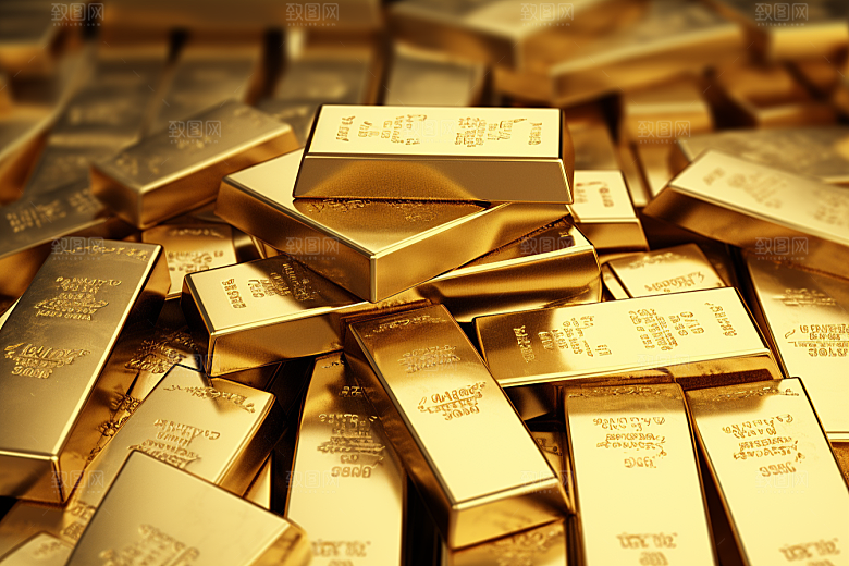 黄金金块贵金属素材