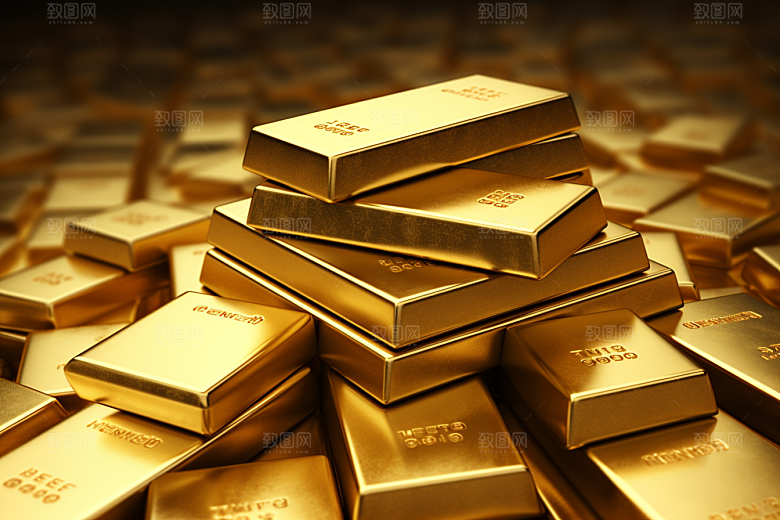 黄金财富富贵素材