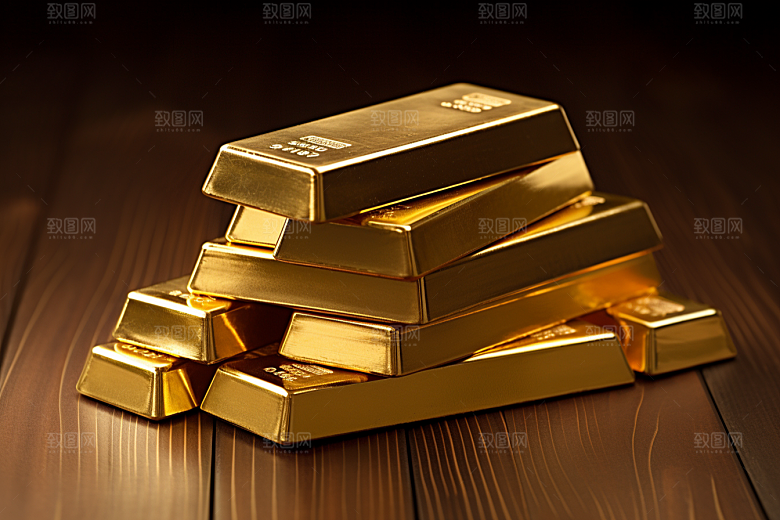 黄金贵金属富贵素材