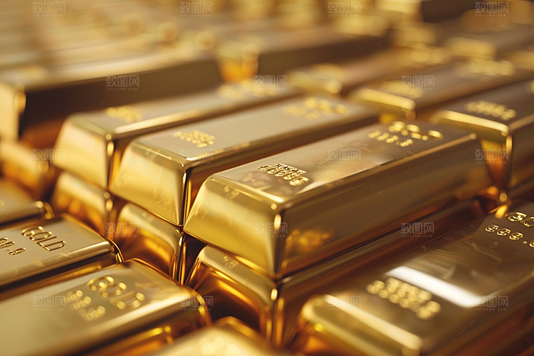 黄金金砖奢侈品素材