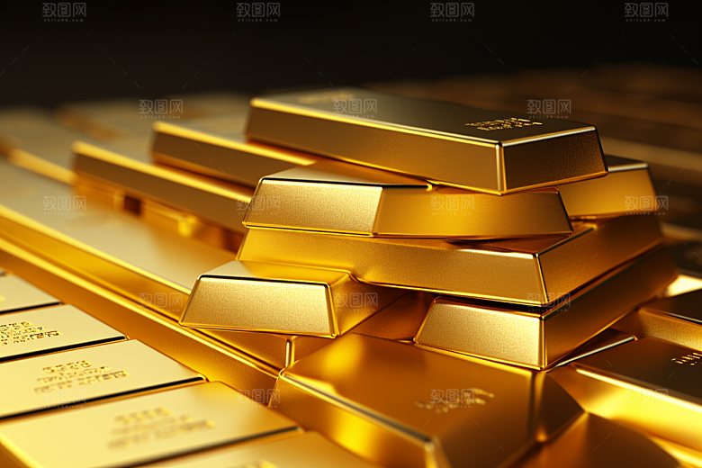 黄金贵金属富贵素材