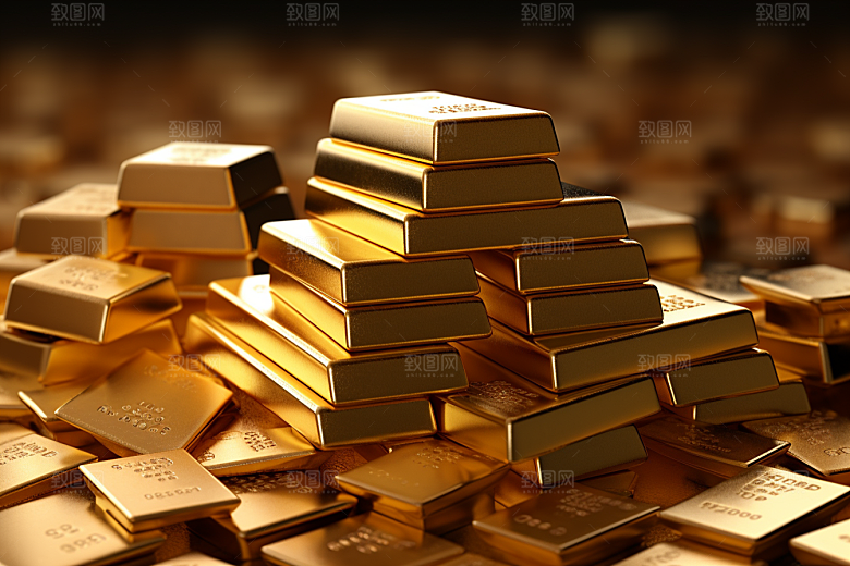 黄金贵金属高清素材