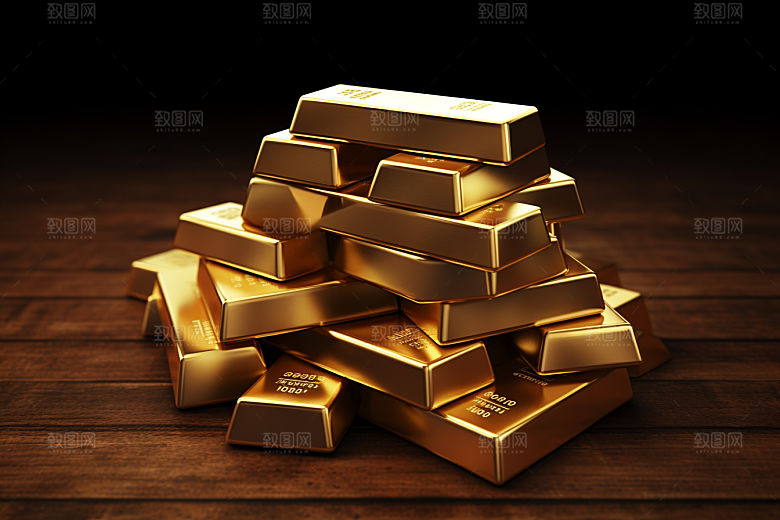 黄金奢侈品富贵素材