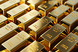黄金投资金块素材