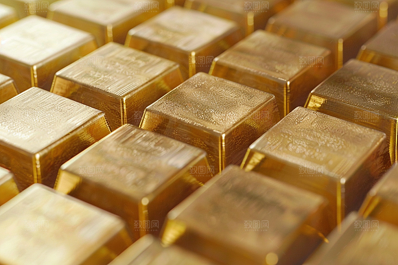 黄金金砖金块素材