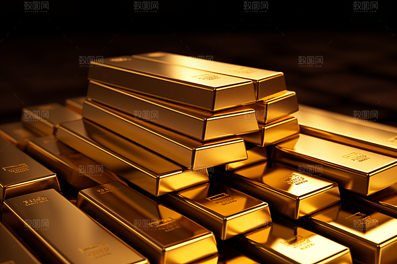 黄金投资金子素材