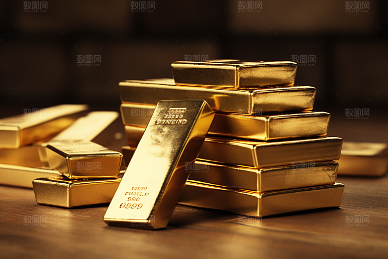 黄金金子奢侈品素材