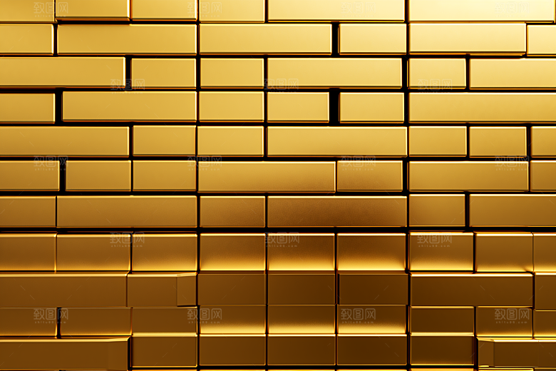 黄金金块金子素材