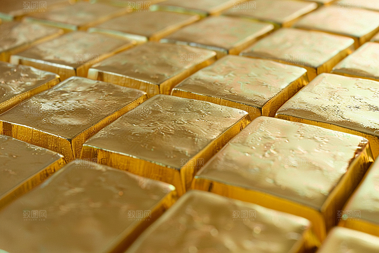 黄金金砖金块素材