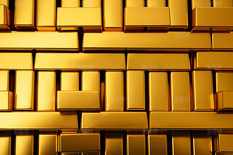黄金金块奢侈品素材