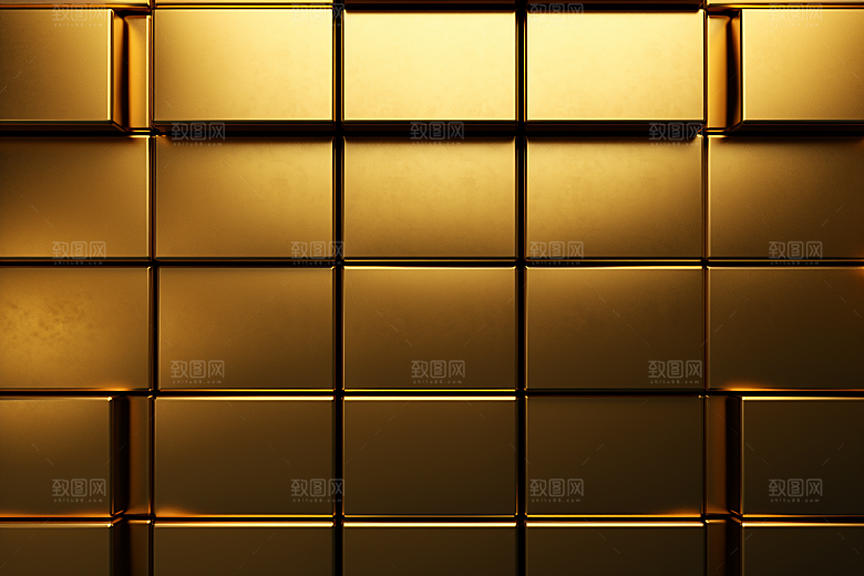黄金金块高清素材